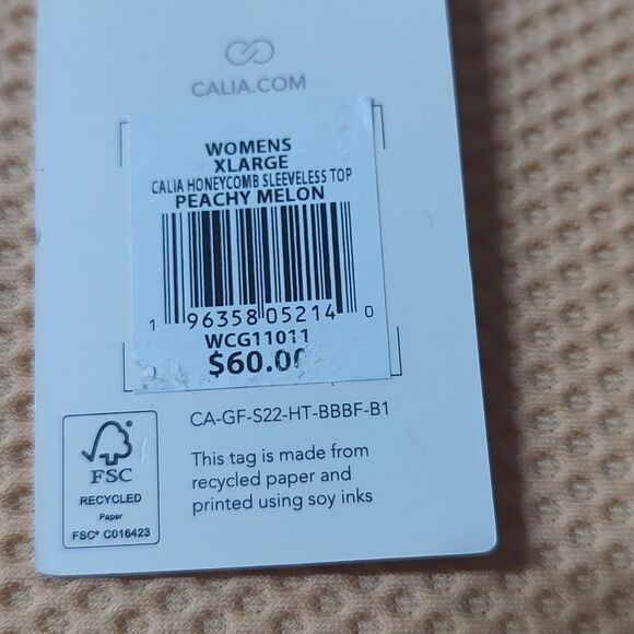 CALIA Women's Golf Honeycomb Mesh 1/2 Zip Sleeveless Polo  Sz XL NWT - Picture 8 of 9